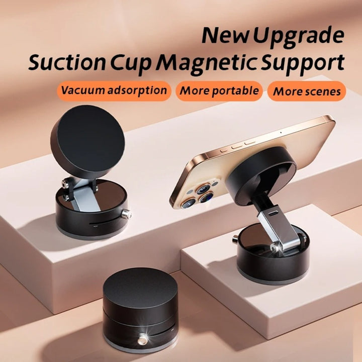 Magnetic 360° Car Phone Mount – Foldable Dashboard Holder