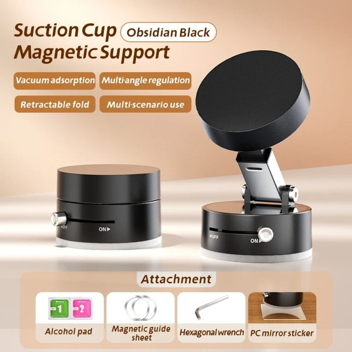 Magnetic 360° Car Phone Mount – Foldable Dashboard Holder